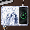 Custom Photo Charging Mat - Personalized Best Friend Birthday Gifts For Women, Besties, Sisters, BFF - Grounded In True, Deep Friendship