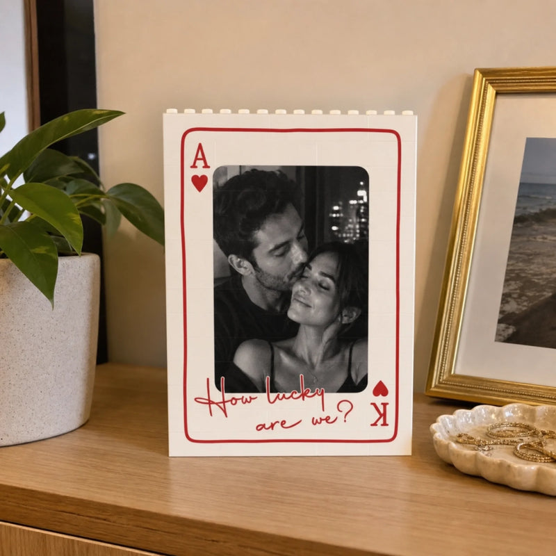 Custom Photo Vertical Rectangle Shaped Building Brick Blocks - Personalized Anniversary Wedding Gifts For Husband And Wife, Him And Her - You And Me Always