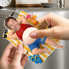 Custom Photo Dad Bod Belly Squishy Acrylic Fridge Magnet – Personalized Father's Day Funny Gifts For Dad, Grandpa –  Vacation Mode