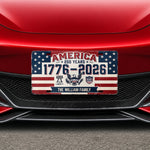 Custom License Plate - Personalized America 250th Anniversary Gifts For Family - We Shine Best Together