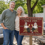 Custom Home Decor Metal Sign - Personalized Anniversary Wedding Gifts For Husband, Wife, Couple - Still Driving Each Other Crazy