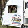 Custom RV Decal - Personalized America 250th Anniversary,  Camping Gifts for Campers, Husband And Wife, Dog Lovers - Furry Camping Crew