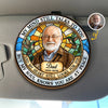 Custom Photo Car Visor Clip - Personalized Memorial Sympathy Gifts For Loss Of Mom, Dad - Forever Watching Over Me