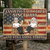 Custom Home Decor Metal Sign - Personalized America 250th Anniversary Wedding Gifts For Husband And Wife, Him And Her - Forever Bound By Love