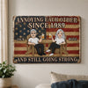 Custom Home Decor Metal Sign - Personalized America 250th Anniversary Wedding Gifts For Husband And Wife, Him And Her - Forever Bound By Love