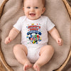 Custom World Football Baby Onesie - Personalized Baby Shower, Gender Reveal Gifts For Football Lovers, New Moms, New Dads - My Very First Gold Cup
