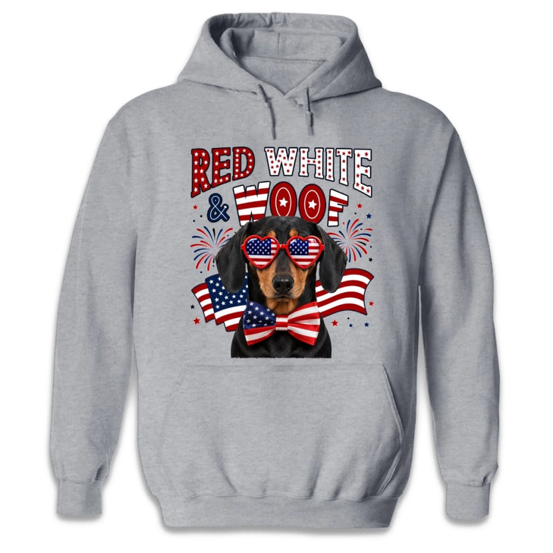 Custom Photo T-shirt, Hoodie - Personalized America 250th Anniversary Gifts For Dog Cat Lovers, Dog Dad And Mom, Cat Owners - Paws And Freedom