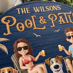 Custom Wood Sign - Personalized Anniversary Wedding Gifts For Couple, Dog Lovers - Love Grows With Our Pets