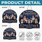 Custom Wood Sign - Personalized Anniversary Wedding Gifts For Couple, Dog Lovers - Love Grows With Our Pets