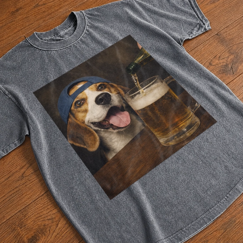 Custom Photo Washed Cotton T-shirt - Personalized Birthday Gifts For Dog Cat Lovers, Dog Dad And Mom, Cat Owners - The Professional Snack Inspector