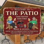 Custom Home Decor Metal Sign - Personalized  Summer Vacation And Travel Gifts For Husband, Wife, Couple - Good Times Never Get Old