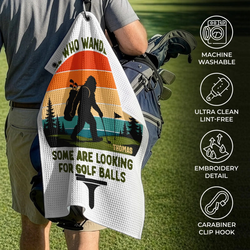 Custom Golf Towel - Personalized Birthday Gifts For Golf Lovers, Sports Fans, Sports Lovers - Swing Relax Repeat