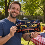 Custom License Plate - Personalized America 250th Anniversary Gifts For Family - Together We Spark Joy