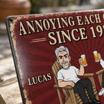 Custom Home Decor Metal Sign - Personalized Anniversary Wedding Gifts For Husband, Wife, Couple - Still Crazy In Love