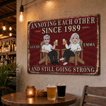 Custom Home Decor Metal Sign - Personalized Anniversary Wedding Gifts For Husband, Wife, Couple - Still Crazy In Love