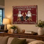 Custom Home Decor Metal Sign - Personalized Anniversary Wedding Gifts For Husband, Wife, Couple - Still Crazy In Love