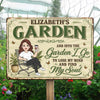 Custom Home Decor Metal Sign - Personalized  Birthday Garden Gifts For Gardeners - Losing My Mind In The Garden