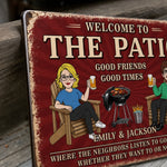 Custom Home Decor Metal Sign - Personalized  Summer Vacation And Travel Gifts For Husband, Wife, Couple - Good Times Never Get Old