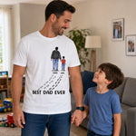 You Never Walk Alone - Family Personalized Custom Unisex T-shirt, Premium T-shirt, Hoodie - Father's Day, Birthday Gift For Dad, Daughter