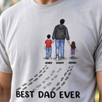 You Never Walk Alone - Family Personalized Custom Unisex T-shirt, Premium T-shirt, Hoodie - Father's Day, Birthday Gift For Dad, Daughter
