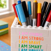 Custom Kids Brick-Style Pen Holder - Personalized Back To School Gifts For Kids - Ready To Learn And Grow