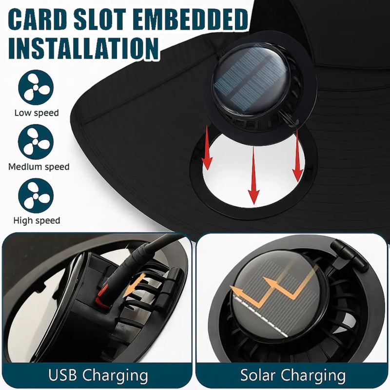 Custom Hat With Fans Solar Power - Personalized Birthday Garden Gifts For Gardeners - Best Gardener On Earth