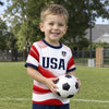 Custom USA World Football Youth Soccer Jersey - Personalized Birthday Gifts For Kids, Football Lovers, Sports Fans, Sports Lovers - Coolest Player In The League