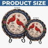 Custom Round Shaped Stone With Stand - Personalized Memorial Sympathy Gifts For Loss Of Mom, Dad - Forever In Loving Memory