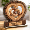 Custom 2-Layered Wooden Plaque - Personalized Anniversary Wedding Gifts For Husband And Wife, Him And Her - Better Together