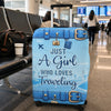 Custom Luggage Cover - Personalized Summer Vacation And Travel Gifts For Women, Besties, Sisters, BFF - Travel Is My Therapy