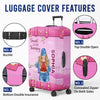 Custom Luggage Cover - Personalized Summer Vacation And Travel Gifts For Women, Besties, Sisters, BFF - Travel Is My Therapy