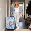 Custom Luggage Cover - Personalized Summer Vacation And Travel Gifts For Women, Besties, Sisters, BFF - Adventure Awaits