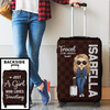 Custom Luggage Cover - Personalized Summer Vacation And Travel Gifts For - Gifts For Mom, Dad, Brother, Sister, Kids - The Sky Is Calling