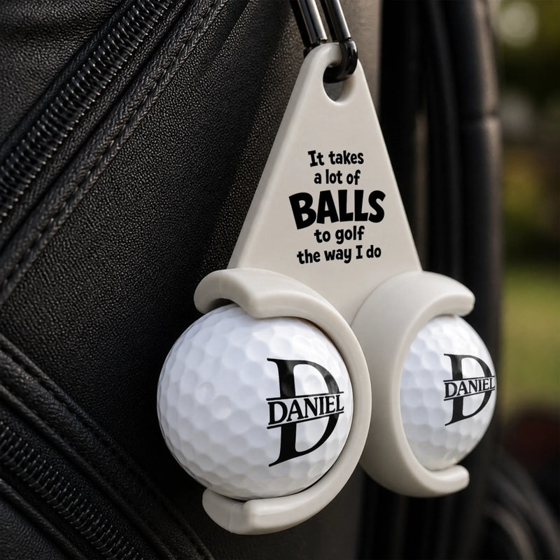 Custom Golf Ball Tee Holder - Personalized Birthday Gifts For Golf Lovers, Sports Fans, Sports Lovers - Life Is Better On The Green