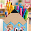 Custom Kids Wooden Pencil Pen Holder - Personalized Back To School Gifts For Kids - Ready To Shine