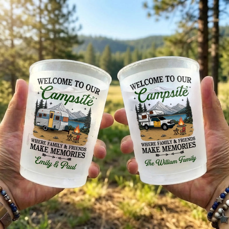 Custom Party Cups - Personalized Birthday Camping Gifts For Campers - Adventure Is Out There