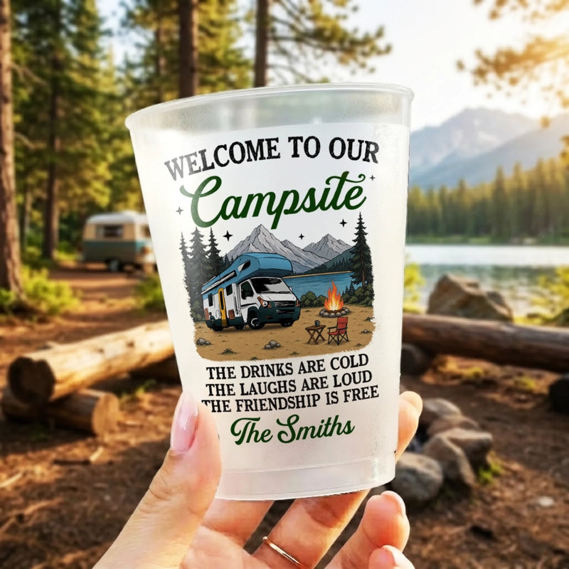 Custom Party Cups - Personalized Birthday Camping Gifts For Campers - Adventure Is Out There