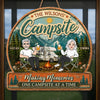 Custom Wood Sign - Personalized Anniversary Wedding Camping Gifts For Campers, Husband And Wife, Him And Her - Camp Life Best Life