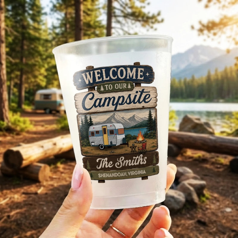 Custom Party Cups - Personalized Birthday Camping Gifts For Campers - Camp More Live More