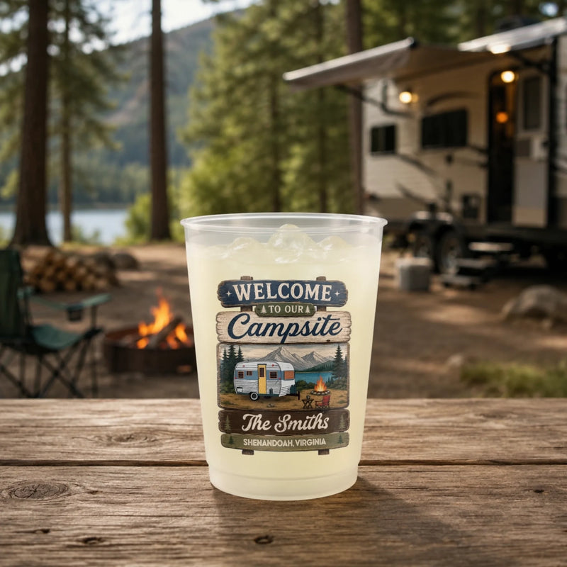 Custom Party Cups - Personalized Birthday Camping Gifts For Campers - Camp More Live More