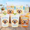 Custom Photo Party Cups - Personalized Summer Vacation And Travel Gifts For Dog Cat Lovers, Dog Dad And Mom, Cat Owners - Best Furry Wingman Ever
