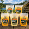 Custom Party Cups - Personalized Summer Vacation And Travel Camping Gifts For Campers, Mom, Dad, Brother, Sister, Kids - Take Us Camping