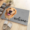 Custom Photo Home Decor Decorative Mat - Personalized Birthday Gifts For Dog Cat Lovers, Dog Dad And Mom, Cat Owners - Love Comes With Paws