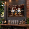 Custom Home Decor Metal Sign - Personalized Anniversary Wedding Gifts For Husband And Wife, Him And Her - Love Keeps Us Wild