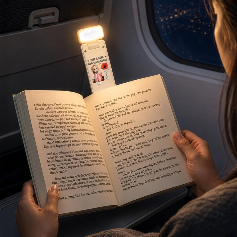 Custom Clip LED Reading Lamp - Personalized Bookish Gifts For Book Lovers, Bookworms, Readers - Escape Into A Good Book