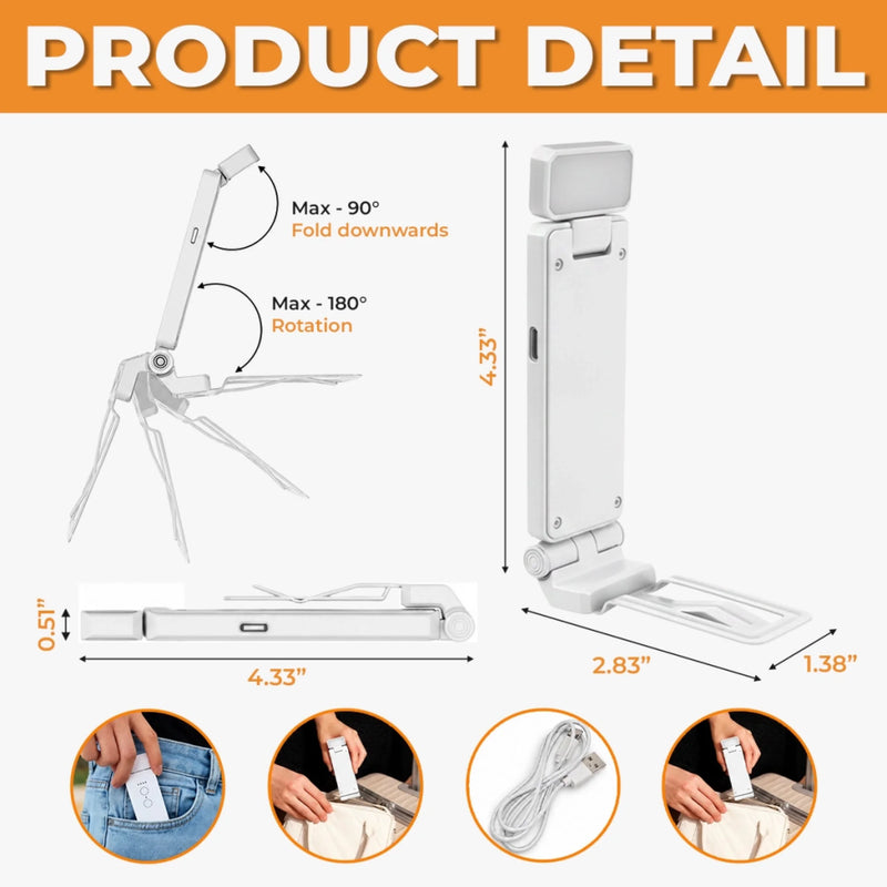Custom Clip LED Reading Lamp - Personalized Bookish Gifts For Book Lovers, Bookworms, Readers - Escape Into A Good Book