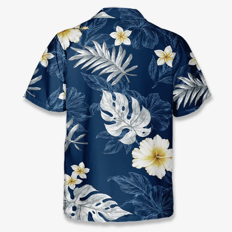 Custom Photo Unisex Tropical Hawaiian Aloha Shirt - Personalized Summer Vacation And Travel Gifts For Dog Cat Lovers, Dog Dad And Mom, Cat Owners - Aloha With My Pet