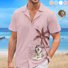 Custom Photo Unisex Tropical Hawaiian Aloha Shirt - Personalized Summer Vacation And Travel Gifts For Dog Cat Lovers, Dog Dad And Mom, Cat Owners - Paradise Is Here