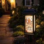 Custom Photo Solar Garden Light - Personalized Memorial Sympathy Gifts For Dad, Grandpa, Grandparent - Gone From Sight Not From Heart