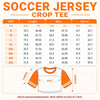Custom Women's USA  World Football Jersey Crop Tee - Personalized Birthday Gifts For Football Lovers, Sports Fans, Sports Lovers - Chasing Goals, Making History